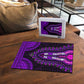 African Dashiki and Polynesian Pattern Puzzle Purple