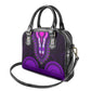 African Dashiki and Polynesian Pattern Shoulder Handbag Purple