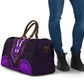 African Dashiki and Polynesian Pattern Travel Bag Purple