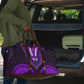 African Dashiki and Polynesian Pattern Travel Bag Purple