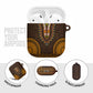 Gold Dashiki and Tapa Pattern AirPods Case Africa-Polynesia Together Culture
