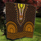 Gold Dashiki and Tapa Pattern Quilt Africa-Polynesia Together Culture