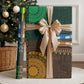 Green-gold Dashiki and Tapa Pattern Wrapping Paper Africa and Polynesia Together Culture - African Pride