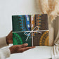Green-gold Dashiki and Tapa Pattern Wrapping Paper Africa and Polynesia Together Culture - African Pride