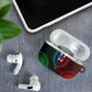 Green-red Dashiki and Tapa Pattern AirPods Case Africa-Polynesia Together Culture