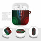 Green-red Dashiki and Tapa Pattern AirPods Case Africa-Polynesia Together Culture
