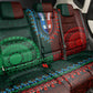 Green-red Dashiki and Tapa Pattern Back Car Seat Cover Africa-Polynesia Together Culture