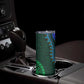 Green-red Dashiki and Tapa Pattern Skinny Tumbler Africa-Polynesia Together Culture