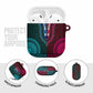 Teal-pink Dashiki and Tapa Pattern AirPods Case Africa-Polynesia Together Culture