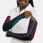 Teal-pink Dashiki and Tapa Pattern Arm Sleeves Africa-Polynesia Together Culture