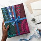 Teal-pink Dashiki and Tapa Pattern Wrapping Paper Africa and Polynesia Together Culture - African Pride
