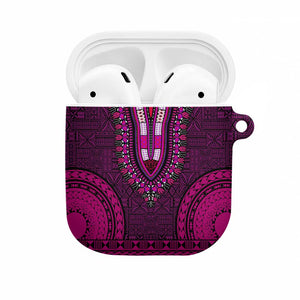 Pink Dashiki and Tapa Pattern AirPods Case Africa-Polynesia Together Culture