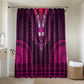 Pink Dashiki and Tapa Pattern Bathroom Set Africa-Polynesia Together Culture