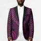 Pink Dashiki and Tapa Pattern Blazer Africa-Polynesia Together Culture