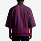 Pink Dashiki and Tapa Pattern Kimono Africa-Polynesia Together Culture
