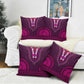 Pink Dashiki and Tapa Pattern Pillow Cover Africa-Polynesia Together Culture