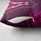 Pink Dashiki and Tapa Pattern Pillow Cover Africa-Polynesia Together Culture