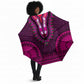 Pink Dashiki and Tapa Pattern Umbrella Africa-Polynesia Together Culture