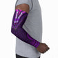 Purple Dashiki and Tapa Pattern Arm Sleeves Africa-Polynesia Together Culture