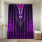 Purple Dashiki and Tapa Pattern Bathroom Set Africa-Polynesia Together Culture