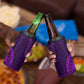 Purple Dashiki and Tapa Pattern 4 in 1 Can Cooler Tumbler Africa-Polynesia Together Culture