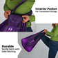Purple Dashiki and Tapa Pattern Grocery Bag Africa-Polynesia Together Culture