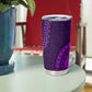 Purple Dashiki and Tapa Pattern Tumbler Cup Africa-Polynesia Together Culture