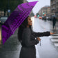 Purple Dashiki and Tapa Pattern Umbrella Africa-Polynesia Together Culture