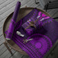 Purple Dashiki and Tapa Pattern Wrapping Paper Africa and Polynesia Together Culture - African Pride
