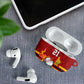 Custom Africa Cricket Zimbabwe AirPods Case The Chevrons Cricket Ball Fire