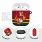 Custom Africa Cricket Zimbabwe AirPods Case The Chevrons Cricket Ball Fire