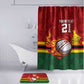 Custom Africa Cricket Zimbabwe Bathroom Set The Chevrons Cricket Ball Fire