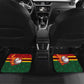 Custom Africa Cricket Zimbabwe Car Mats The Chevrons Cricket Ball Fire - African Pride
