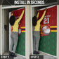 Custom Africa Cricket Zimbabwe Door Cover The Chevrons Cricket Ball Fire