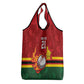 Custom Africa Cricket Zimbabwe Grocery Bag The Chevrons Cricket Ball Fire - African Pride