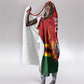 Custom Africa Cricket Zimbabwe Hooded Blanket The Chevrons Cricket Ball Fire - African Pride