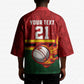 Custom Africa Cricket Zimbabwe Kimono The Chevrons Cricket Ball Fire