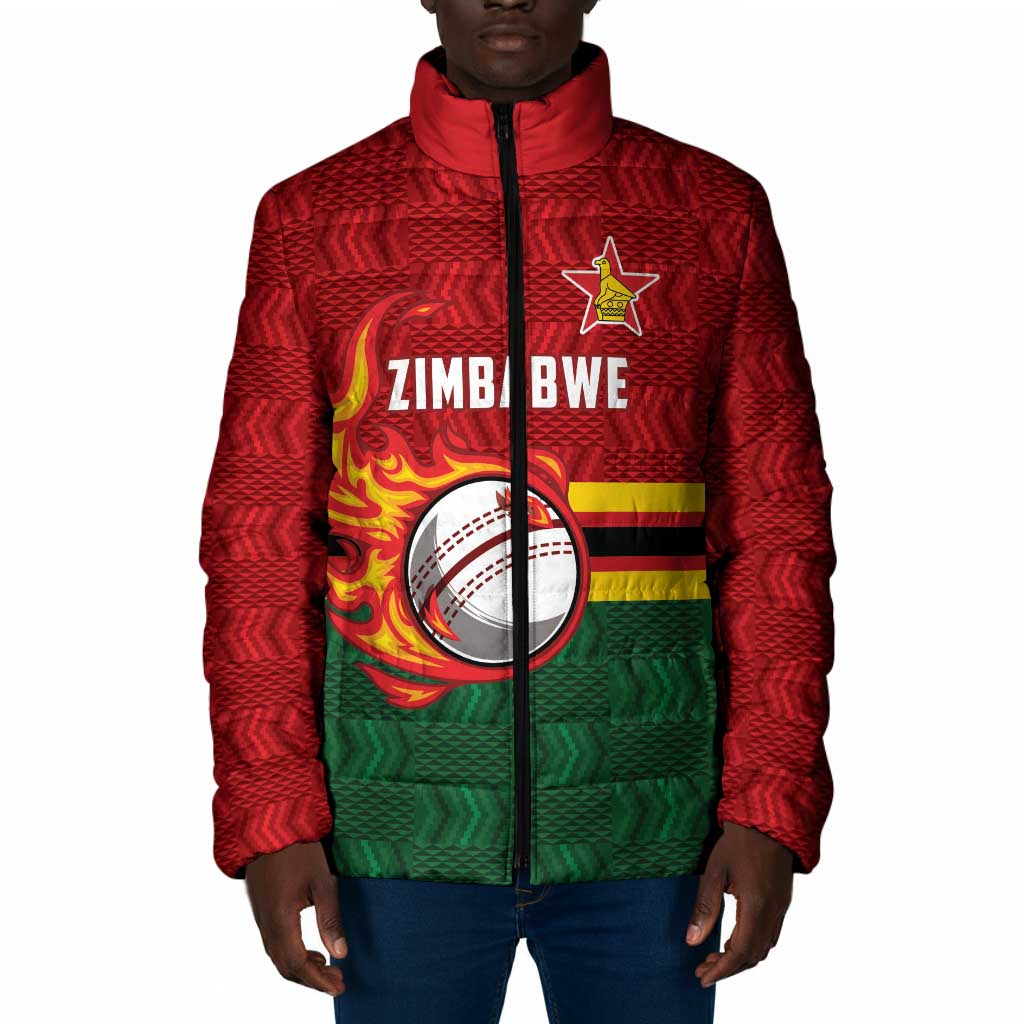 Custom Africa Cricket Zimbabwe Padded Jacket The Chevrons Cricket Ball ...