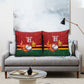 Custom Africa Cricket Zimbabwe Pillow Cover The Chevrons Cricket Ball Fire