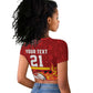 Custom Africa Cricket Zimbabwe Raglan Cropped T shirt The Chevrons Cricket Ball Fire - African Pride