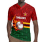 Custom Africa Cricket Zimbabwe Rugby Jersey The Chevrons Cricket Ball Fire - African Pride