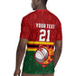 Custom Africa Cricket Zimbabwe Rugby Jersey The Chevrons Cricket Ball Fire - African Pride