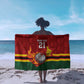 Custom Africa Cricket Zimbabwe Sarong The Chevrons Cricket Ball Fire - African Pride