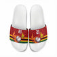 Custom Africa Cricket Zimbabwe Slide Sandals The Chevrons Cricket Ball Fire
