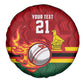 Custom Africa Cricket Zimbabwe Spare Tire Cover The Chevrons Cricket Ball Fire - African Pride