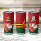 Custom Africa Cricket Zimbabwe Tumbler Cup The Chevrons Cricket Ball Fire - African Pride