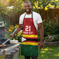 Custom Africa Cricket Zimbabwe Apron Zimbabwean Pattern Flag Motif