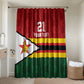 Custom Africa Cricket Zimbabwe Bathroom Set Zimbabwean Pattern Flag Motif
