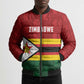 Custom Africa Cricket Zimbabwe Bomber Puffer Jacket Zimbabwean Pattern Flag Motif
