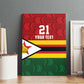 Custom Africa Cricket Zimbabwe Canvas Wall Art Zimbabwean Pattern Flag Motif - African Pride